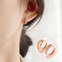 Korean Version S925 Silver Needle Personalized Geometric Double-layer Cross Circle Earrings For Women Retro Fashion Creative Ear Rings And Ear Buckles Trendy